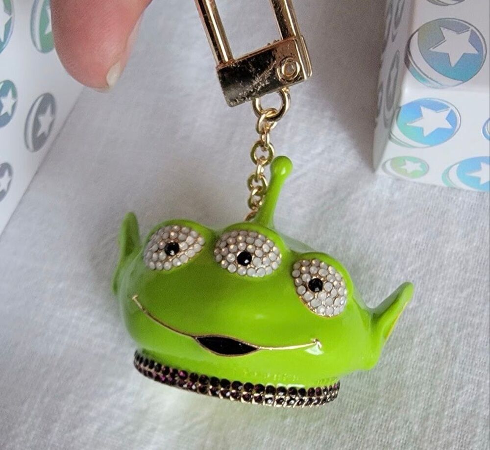 Baublebar disney bag charm/keychain Toy Story Pave Alien Claw Machine Pizza Guy